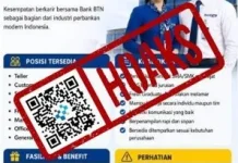 Hoaks Tautan Pendaftaran Lowongan Kerja BTN 2026
