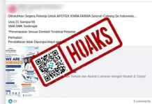 Hoaks Tautan Pendaftaran Loker Kimia Farma 2026