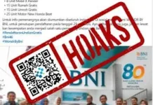 Hoaks Tautan untuk Ikuti Undian Berhadiah BNI Festival Juli 2026