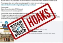 Hoaks Tautan Pendaftaran Dosen dan Guru Pamong 2026