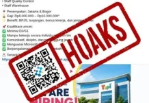 Hoaks Tautan Pendaftaran Loker Yupi Indo Jelly Gum