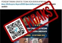 Hoaks Pendaftaran CPNS Kementerian Imigrasi