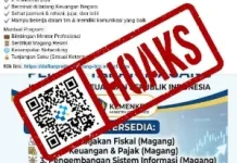 Hoaks Tautan Pendaftaran Magang di Kementerian Keuangan