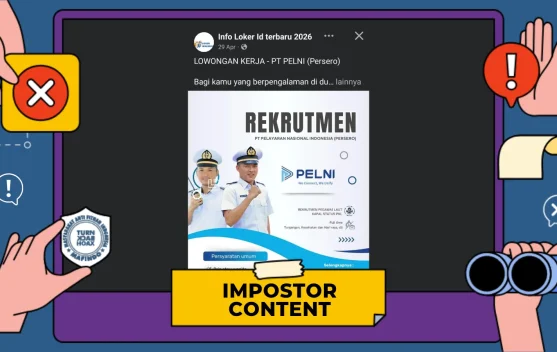Hoaks Tautan Rekrutmen PT PELNI
