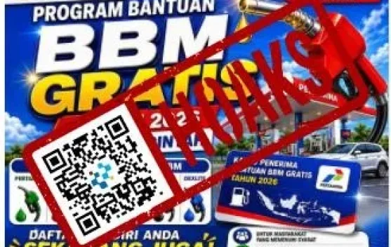Hoaks Tautan untuk Ikuti Program Bantuan BBM Gratis 2026