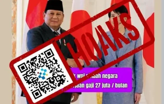 Hoaks Jepang Ajak WNI Pindah Negara, Janji Beri Pekerjaan Bergaji Rp 27 Juta