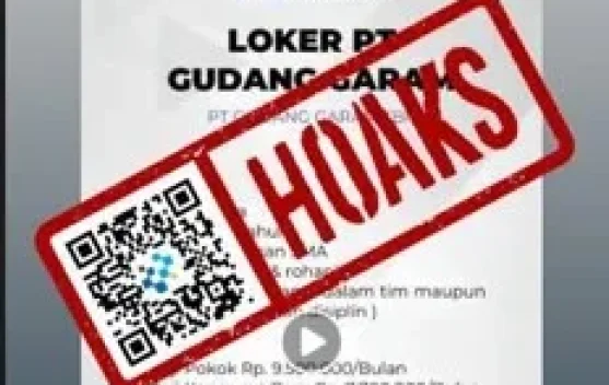 Hoaks Lowongan Kerja PT Gudang Garam Tbk