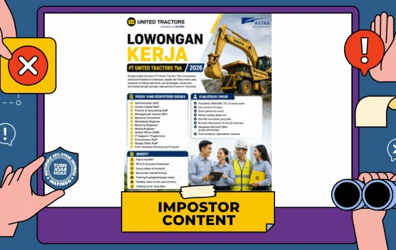 Hoaks Tautan Pendaftaran Lowongan Kerja United Tractors