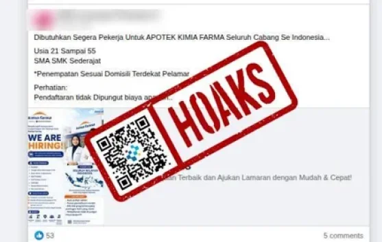 Hoaks Tautan Pendaftaran Loker Kimia Farma 2026
