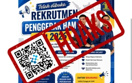 Hoaks Tautan untuk Daftar Program Penggerak HAM 2026