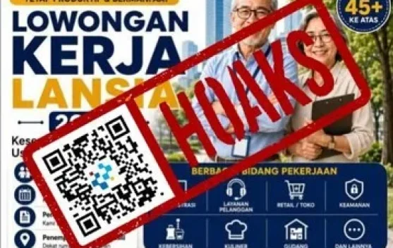 Hoaks Tautan Lowongan Kerja untuk Lansia