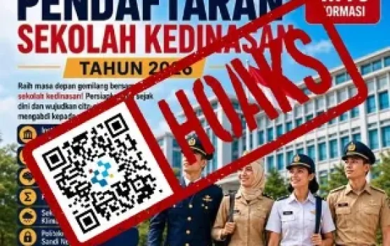 Hoaks Tautan Pendaftaran Sekolah Kedinasan 2026