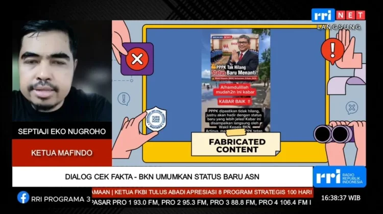Mafindo Tegaskan Isu Status Baru PPPK Hoaks