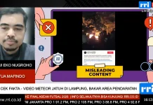 Mafindo Tegaskan Video 'Meteor Jatuh di Lampung' Tidak Benar