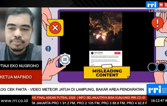 Mafindo Tegaskan Video 'Meteor Jatuh di Lampung' Tidak Benar