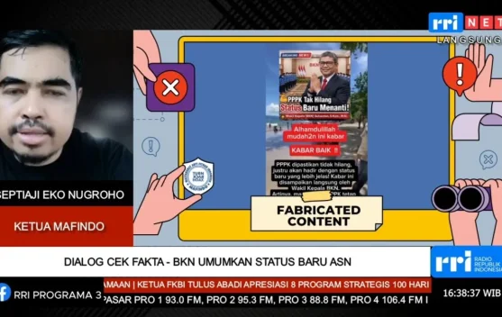 Mafindo Tegaskan Isu Status Baru PPPK Hoaks