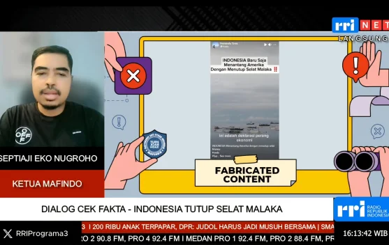 Klaim Indonesia Tutup Selat Malaka, Mafindo Tegaskan Itu Berita Tidak Benar