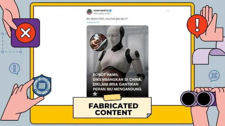 Hoaks: China Kembangkan Robot yang Dapat Mengandung Bayi