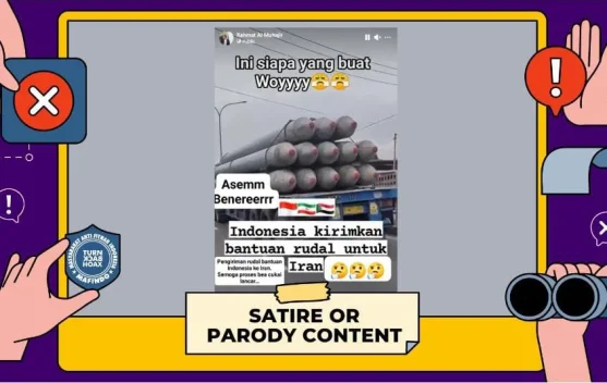 (Hoaks) Indonesia Kirimkan Bantuan Rudal ke Iran