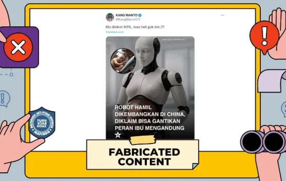 Hoaks: China Kembangkan Robot yang Dapat Mengandung Bayi