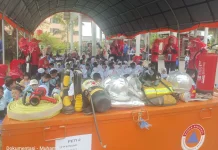 Damkar Lhokseumawe Edukasi Pengenalan Kebakaran Sejak Dini kepada Sisw