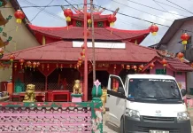 Sambut Perayaan Imlek 2026 Klenteng Hati Mulia Sintang Hiasi Lampion