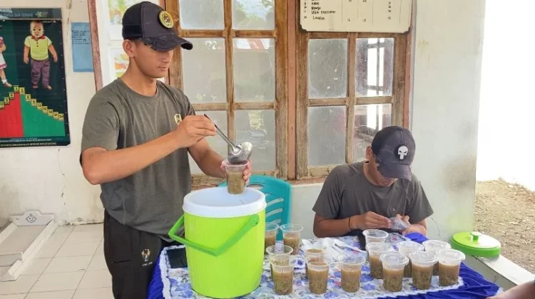 Satgas Yonarmed Peduli Kesehatan Balita