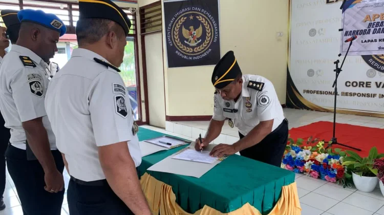 Pegawai Lapas Atambua Ikrar Bebas Narkoba