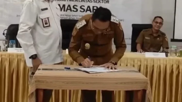 Wabup Belu Membuka Kegiatan Advokasi Komitmen Lintas Sektor GERMAS SAPA