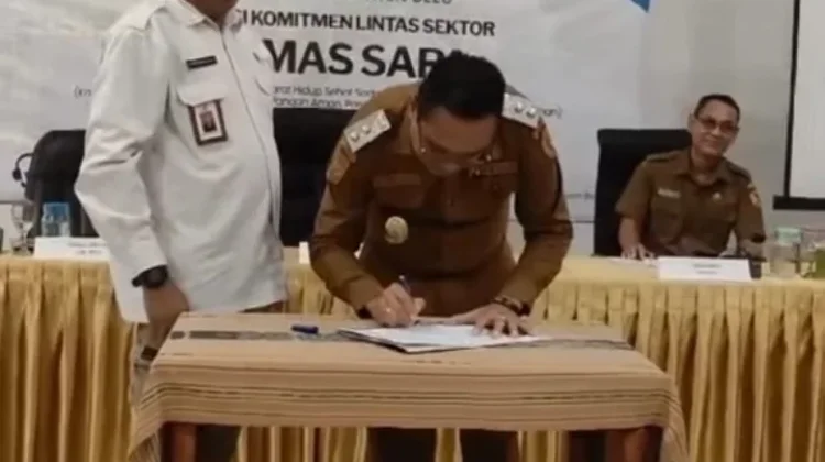 Wabup Belu Membuka Kegiatan Advokasi Komitmen Lintas Sektor GERMAS SAPA