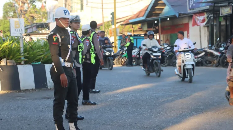 Aparat Kemanan Jaga Pelaksanaan Shalat ID di Belu
