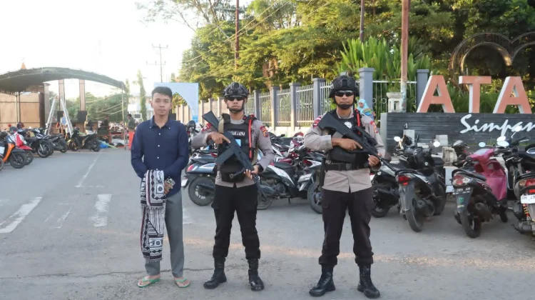 Aparat Kemanan Jaga Pelaksanaan Shalat ID di Belu