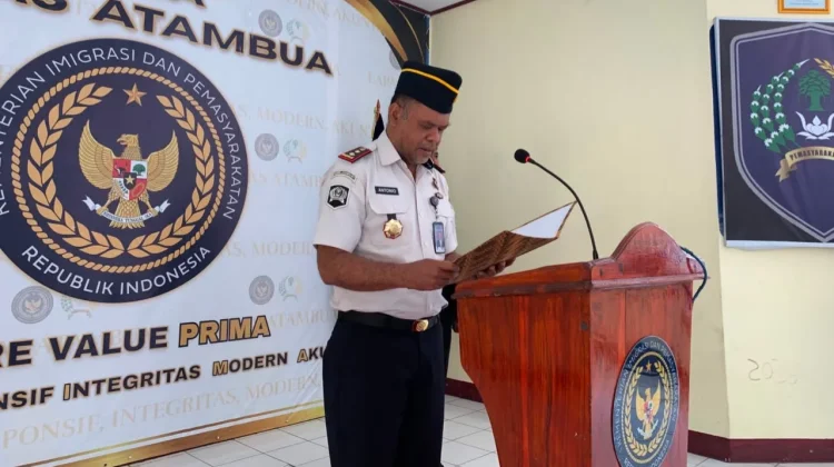 Irvan Bintoro Resmi Jabat Kasubsi Keamanan Lapas Atambua