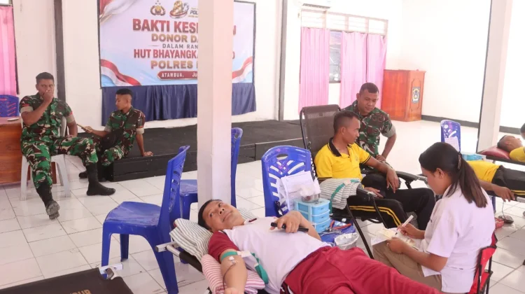 Polres Belu Kumpulkan 30 Kantong Darah jelang Hari Bhayangkara