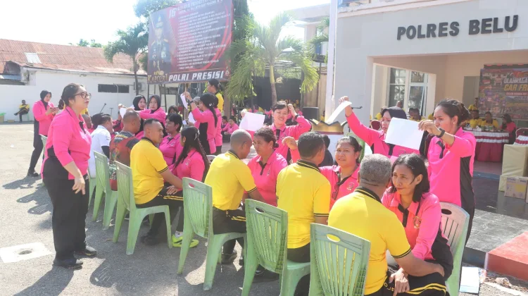 Olahraga Bersama Perkuat Kekompakan Polres Belu dan Brimob