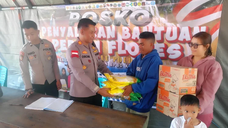 Polres Belu Kumpulkan Bantuan untuk Korban Gempa di Flores