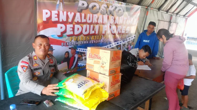Polres Belu Kumpulkan Bantuan untuk Korban Gempa di Flores