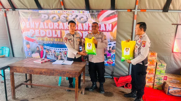 Polres Belu Kumpulkan Bantuan untuk Korban Gempa di Flores