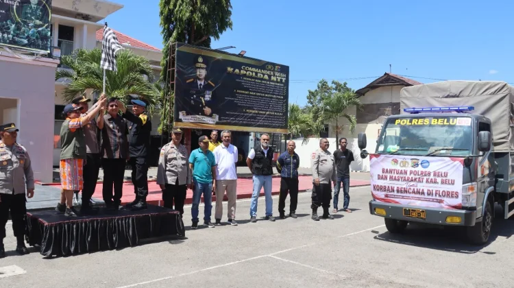 Bantuan Peduli Flores dari Belu Dikirim untuk Masyarakat Terdampak Bencana