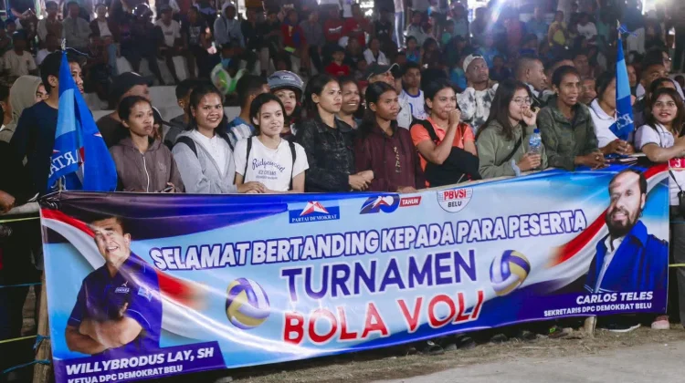 24 Tim Ramaikan Turnamen Voli HUT ke-25 Partai Demokrat di Belu