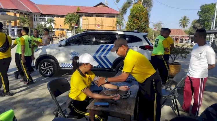 Poles TTU Melaksanaan Tes Kesamaptaan Jasmani dan Bela Diri Polri