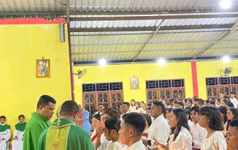 Semangat Baru Kaum Muda Warnai Pelantikan OMK Stasi Kuneru