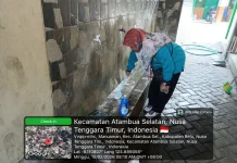Masjid Al-Muhajirin Atambua Bersihkan Lingkungan jelang Ramadhan