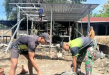 TNI Bangun Rumah Lansia Korban Kebakaran di Atambua