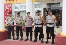 Personel Polres Belu Kawal Aksi Damai di Belu