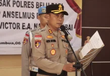 Sertijab Kapolsek Kakuluk Mesak Digelar di Polres Belu