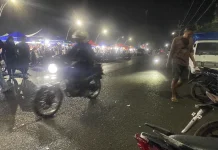Pengunjung Pasar Malam UMKM Atambua Menurun akibat Cuaca Gerimis
