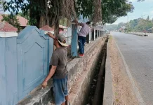 Sambut HUT RI, Lapas Atambua Cat Ulang Pagar Luar