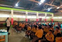 Bhabinkamtbmas Naitium Polres Belu Sosialisasi Bahaya Bullying di Sekolah