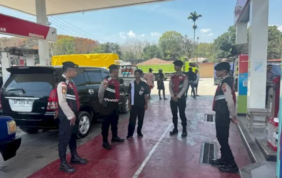 Turjawali Samapta Polres Belu Gelar Patroli Dialogis ke SPBU
